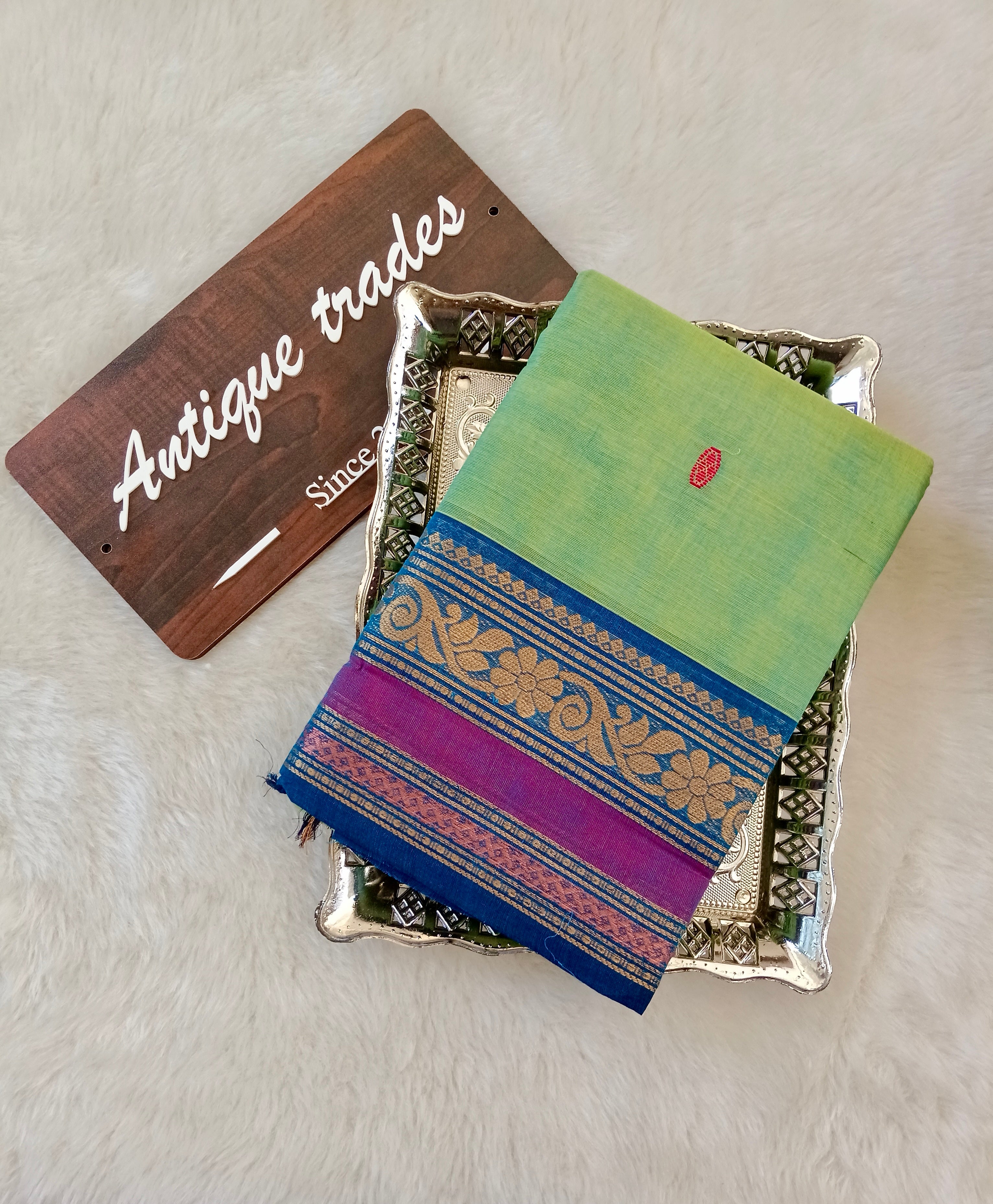 Pure Chettinad 100 count dual zari