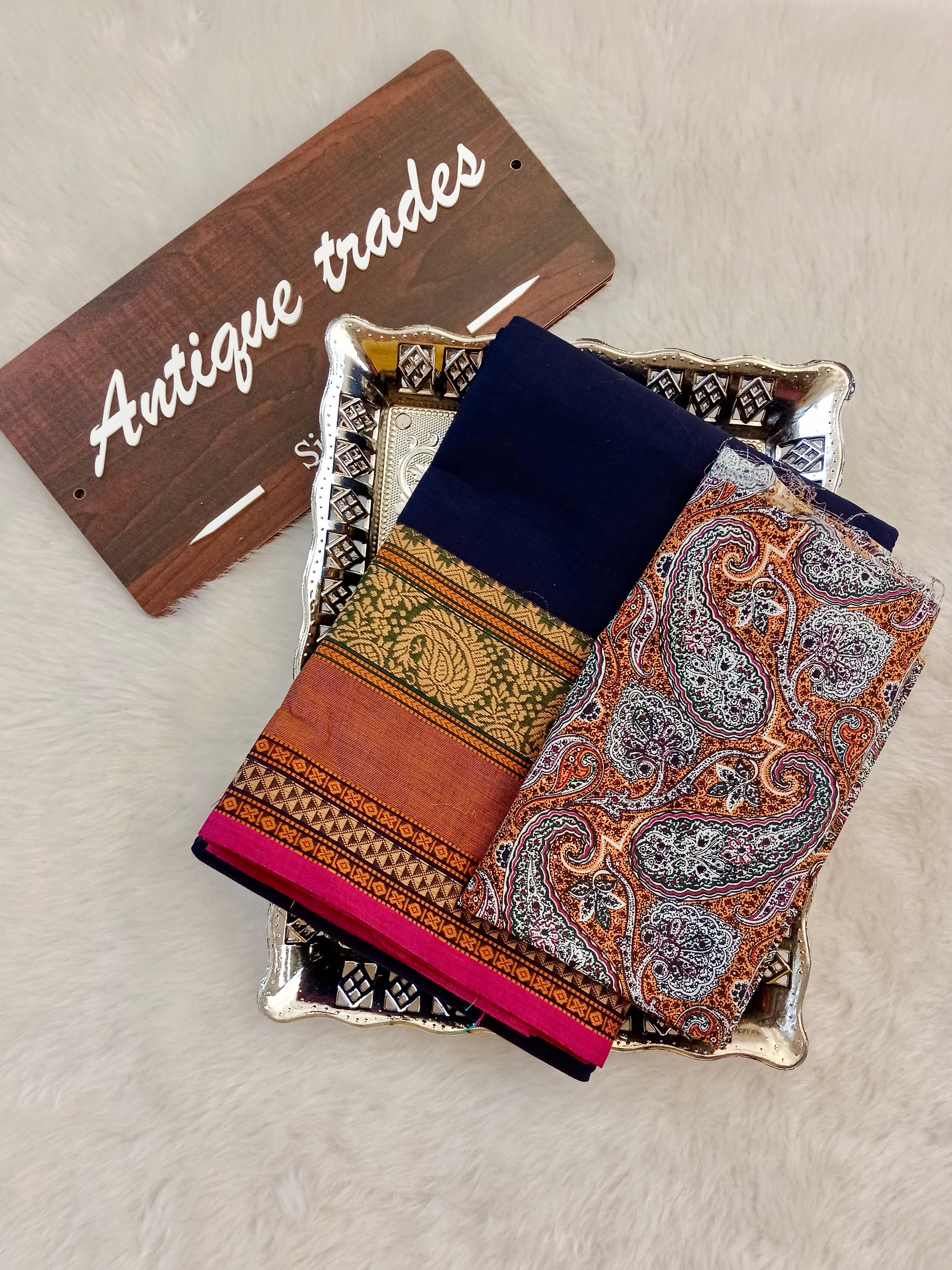 Pure Chettinad cotton saree