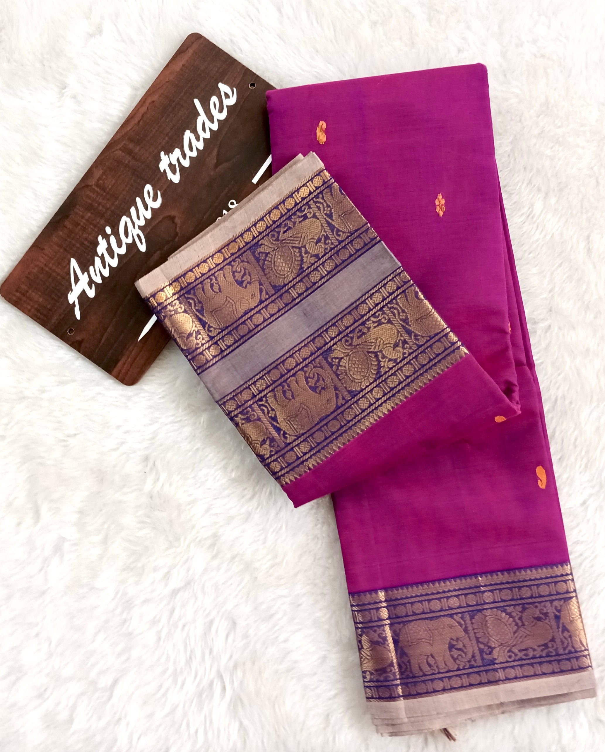 Annam - pure Chettinad cotton saree