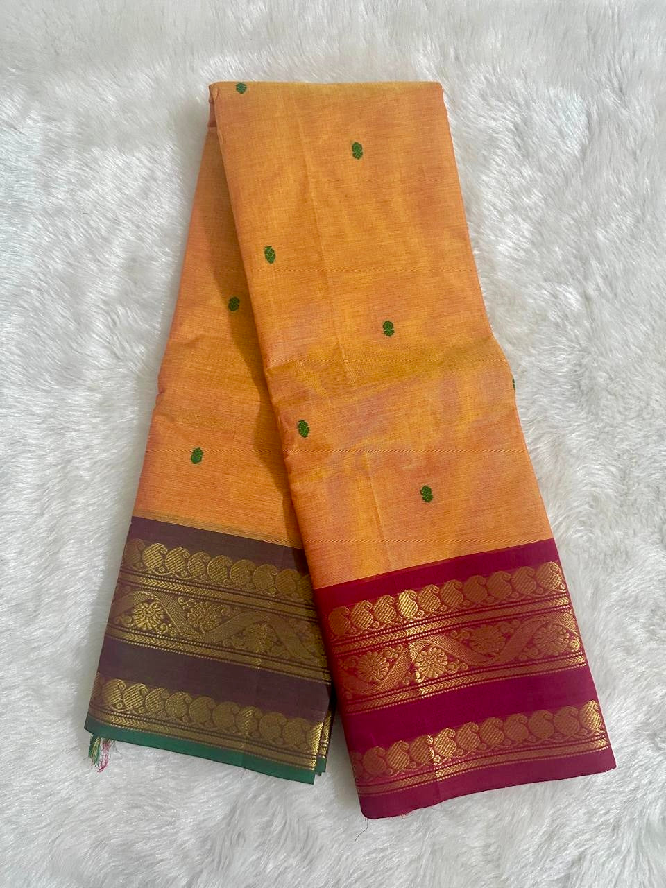 Ganga Jamuna border chettinad cotton saree