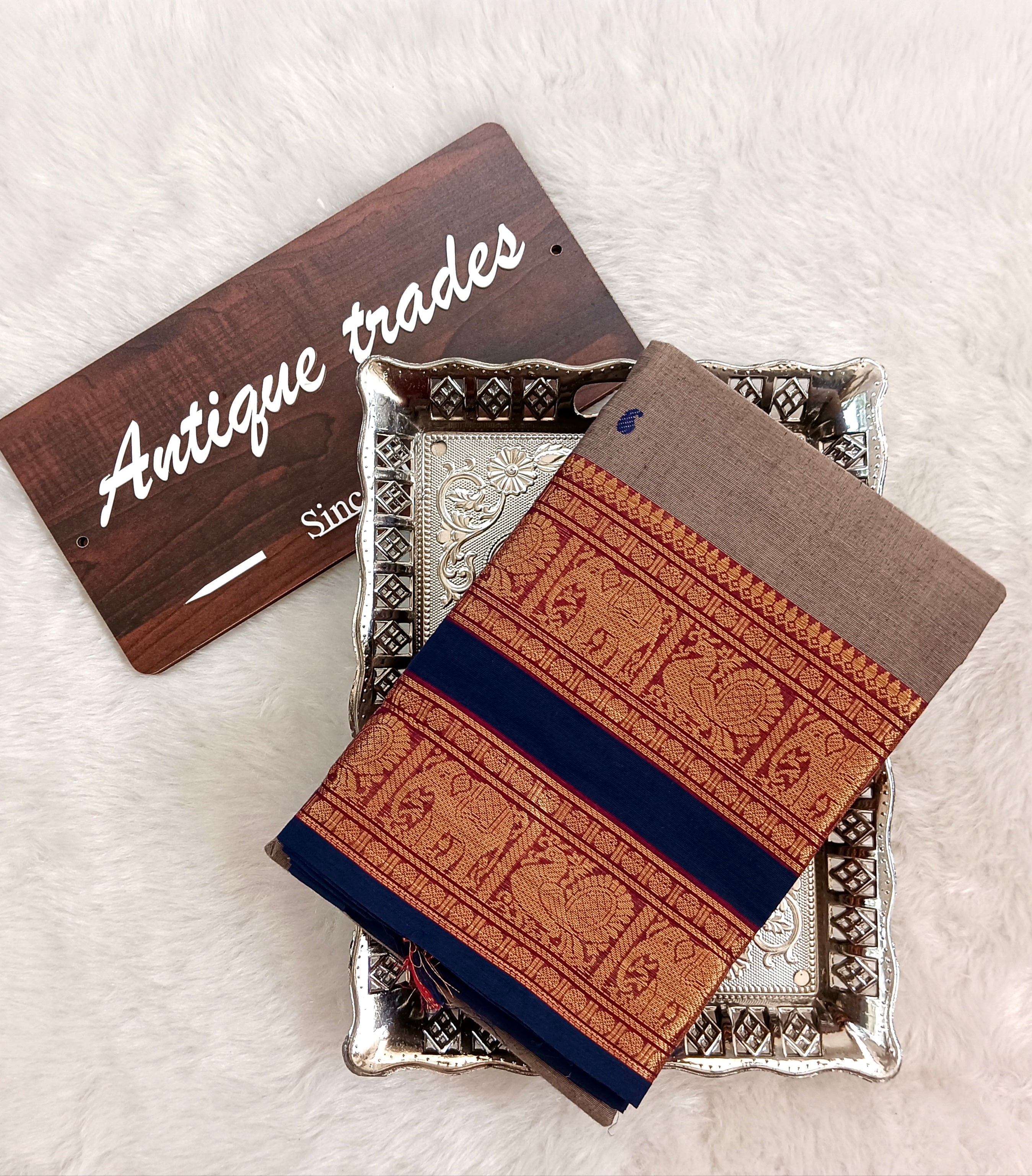 Annam - pure Chettinad cotton saree