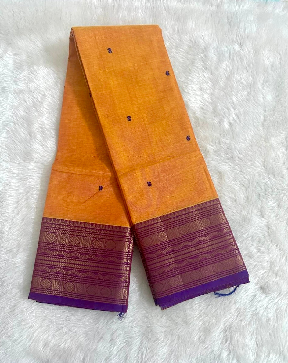 Pure chettinad cotton saree 100 counts