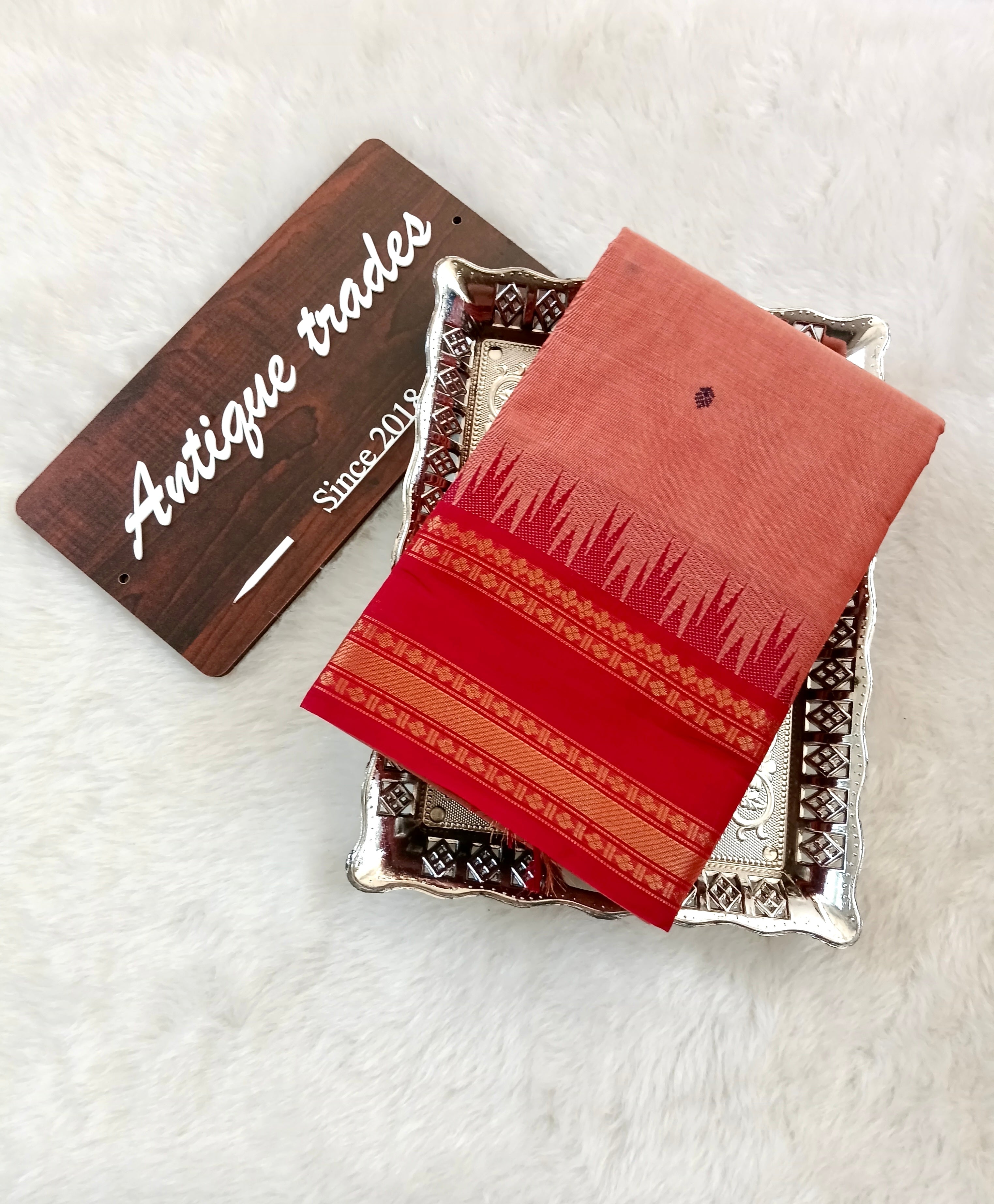 Ganga Jamuna border Chettinad cotton saree