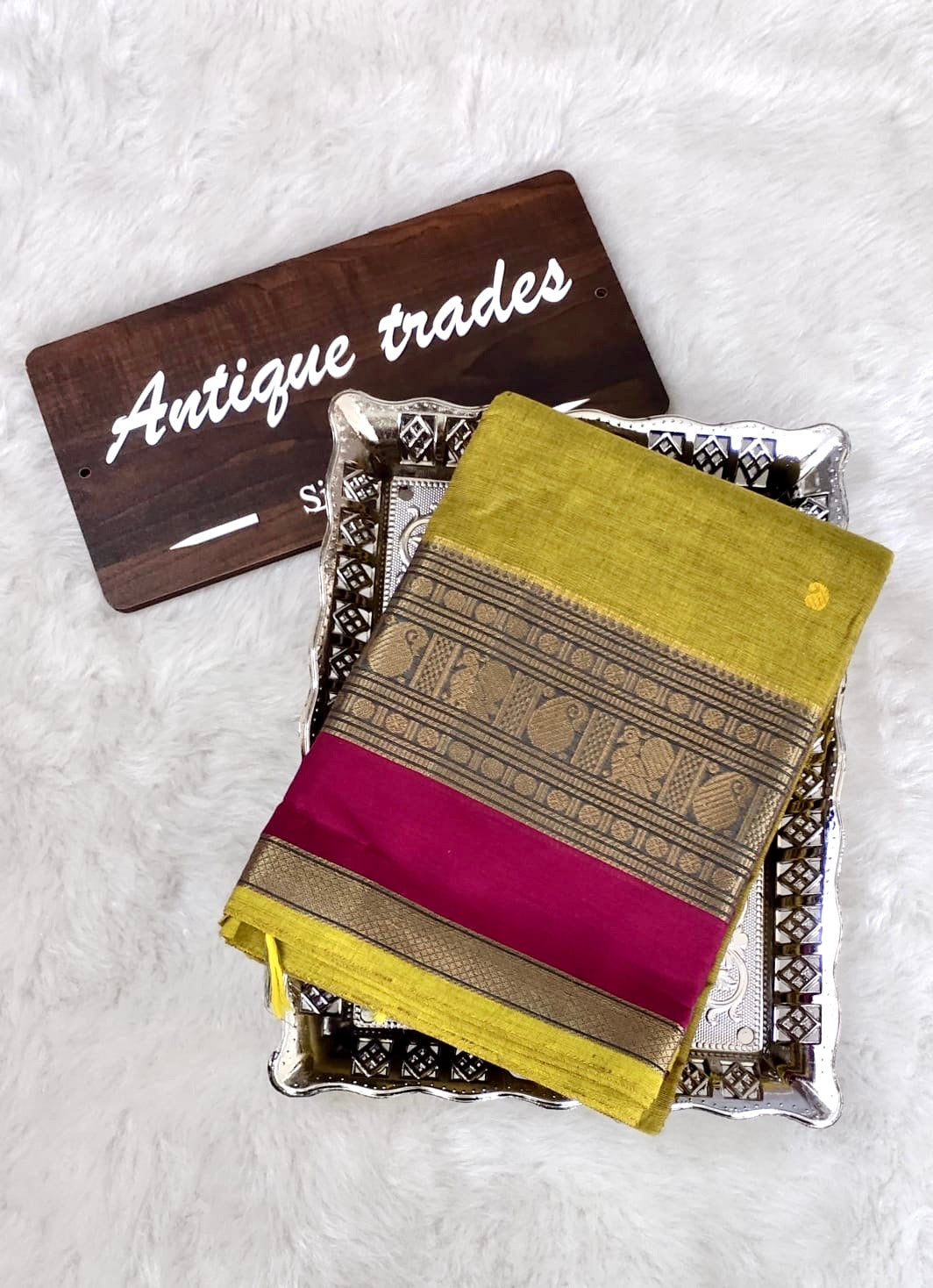 Pure Chettinad cotton saree