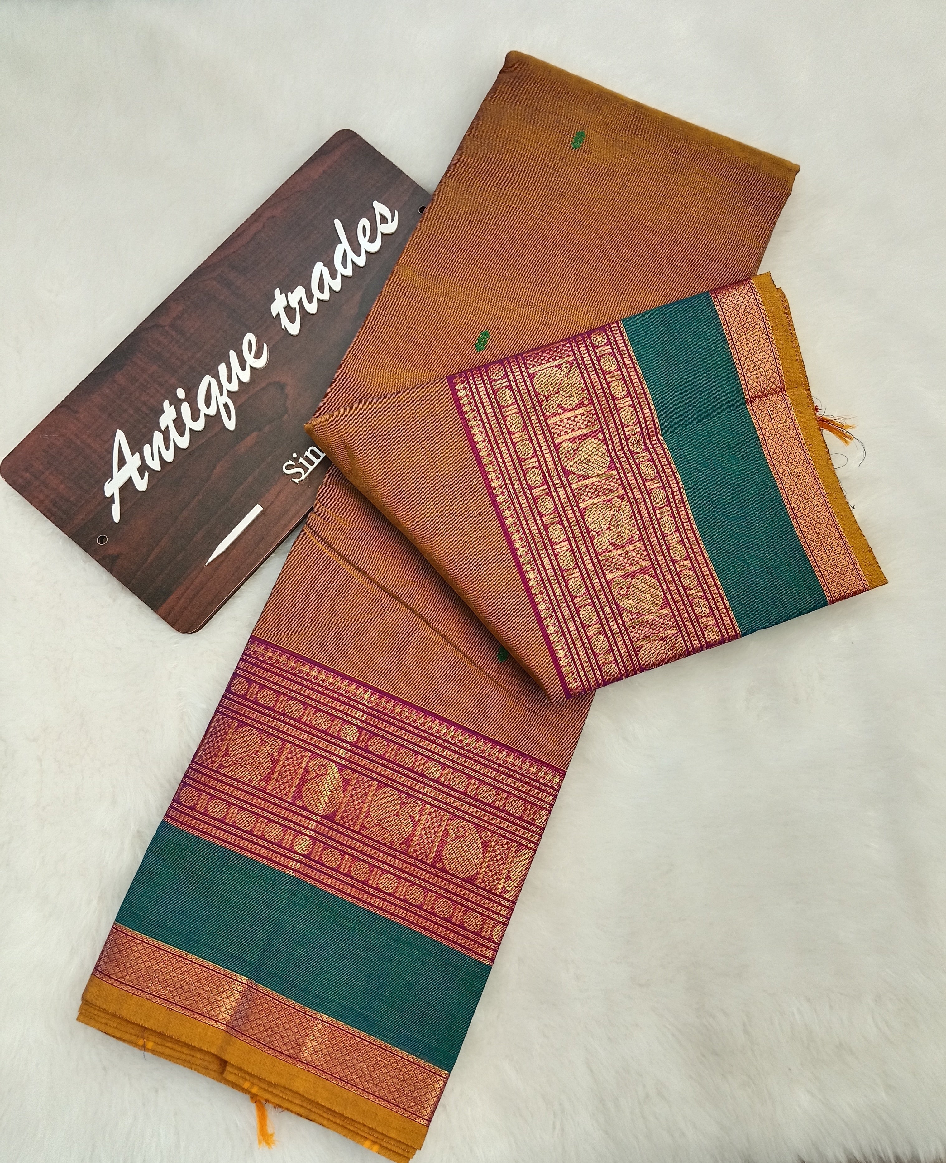 Pure Chettinad cotton saree 100 count