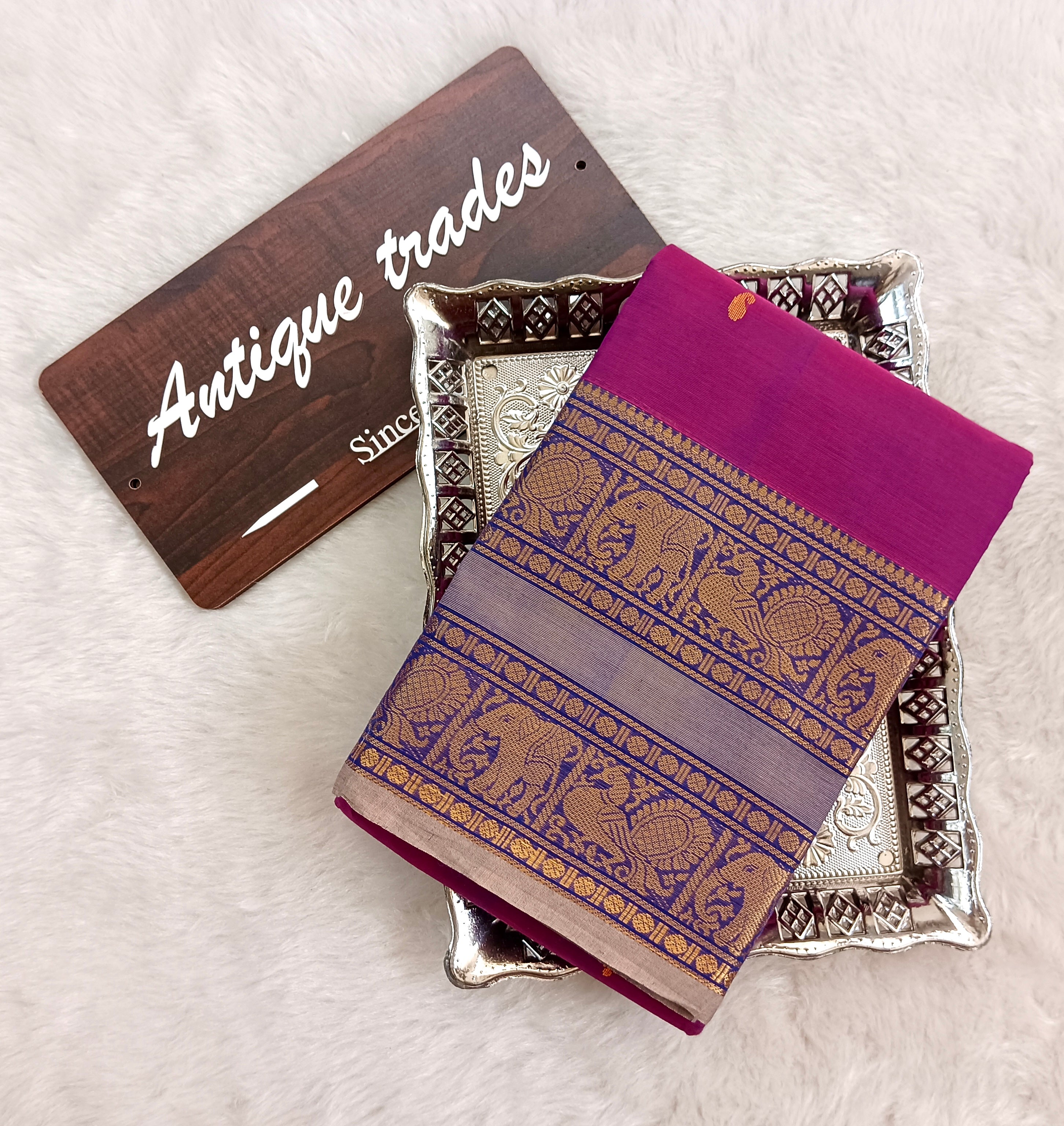 Annam - pure Chettinad cotton saree