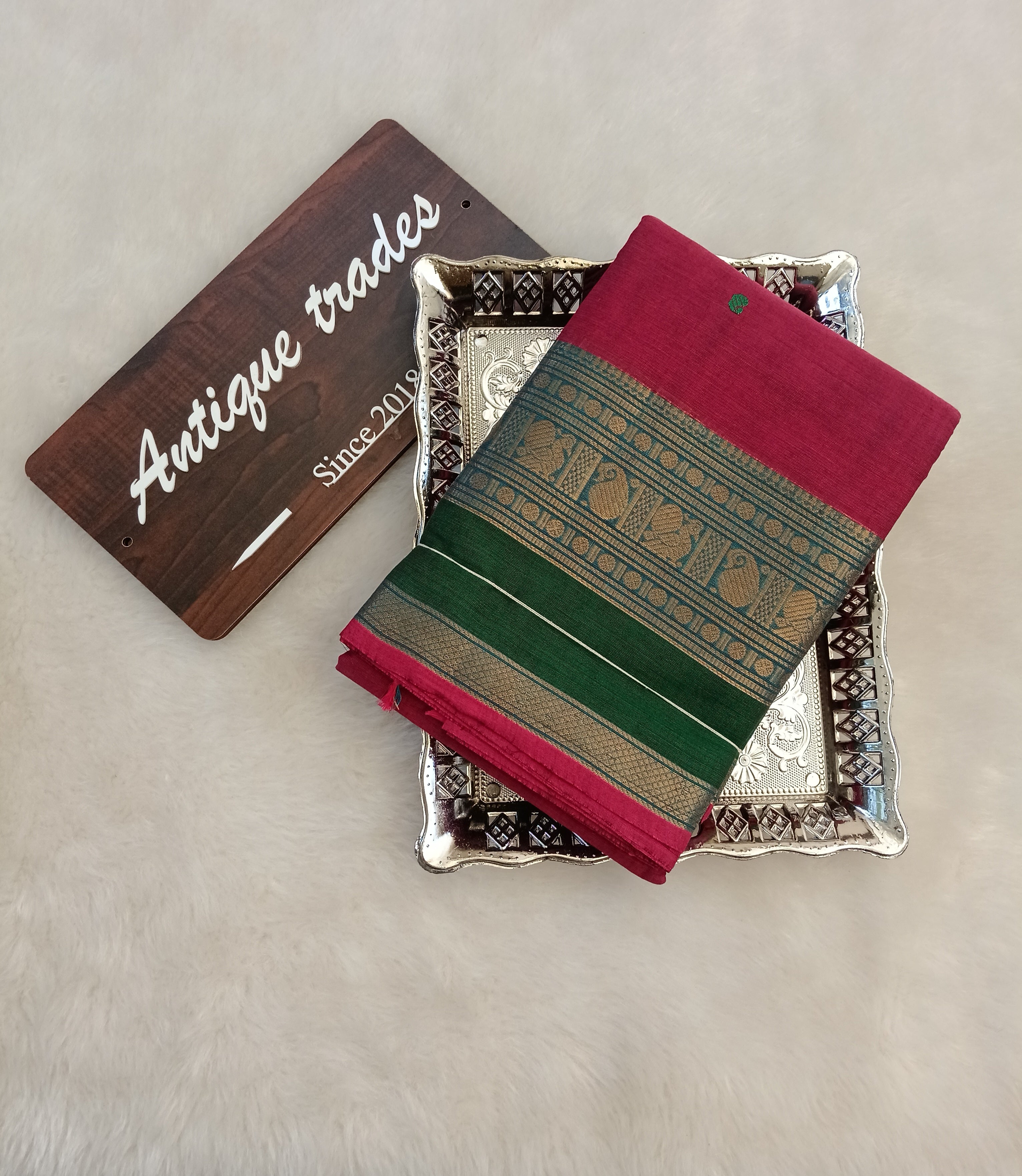 Pure Chettinad cotton saree