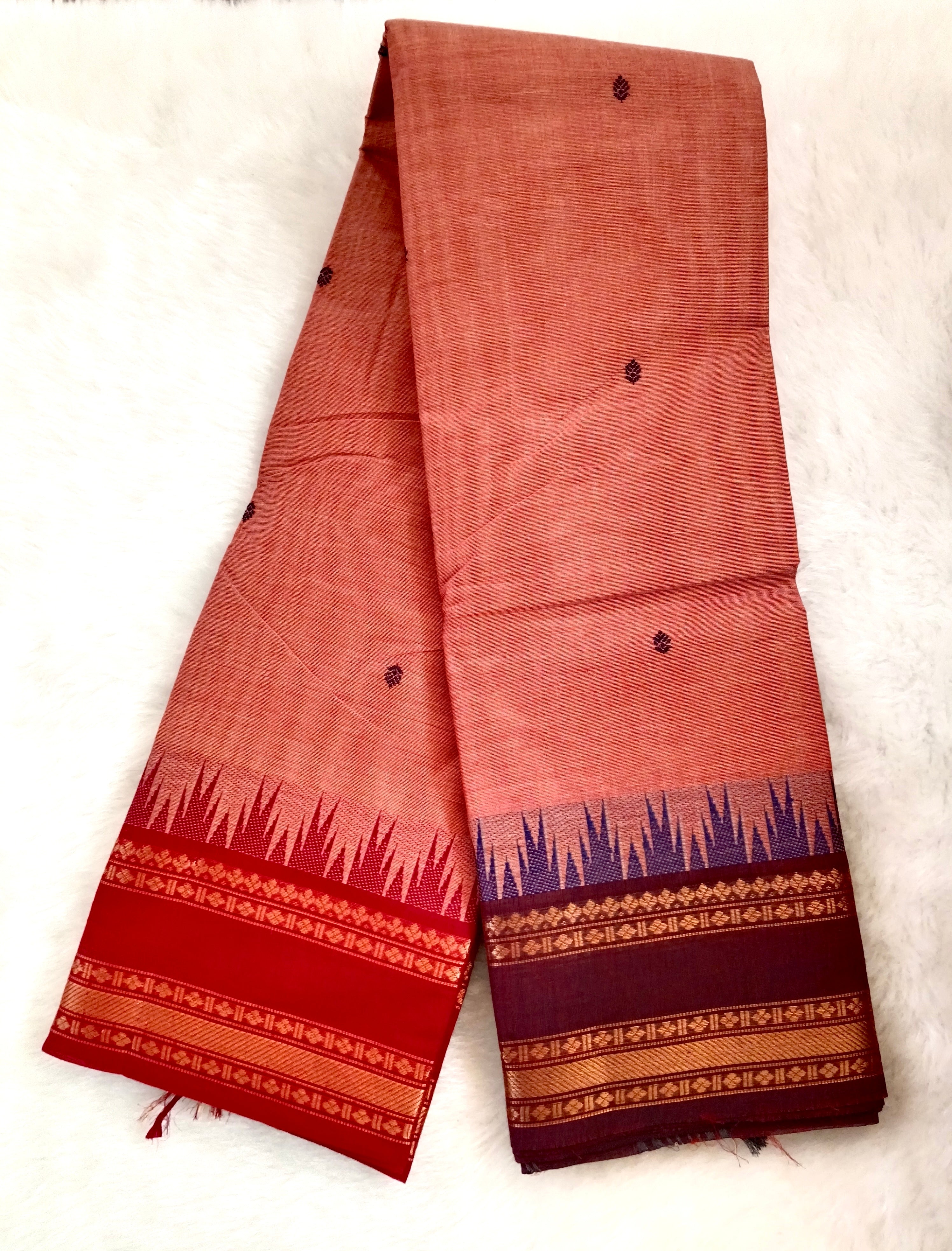 Ganga Jamuna border Chettinad cotton saree