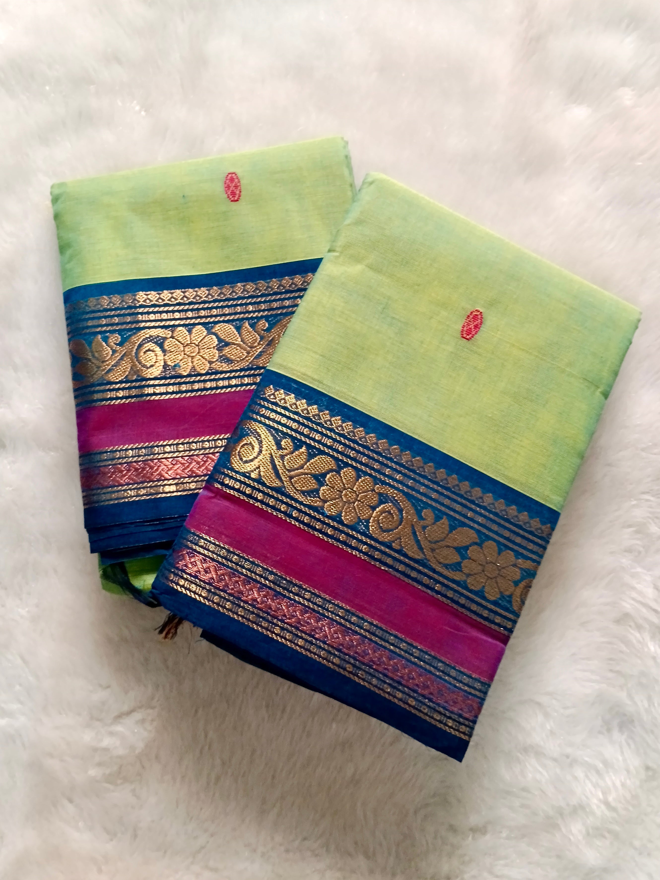 Pure Chettinad 100 count dual zari