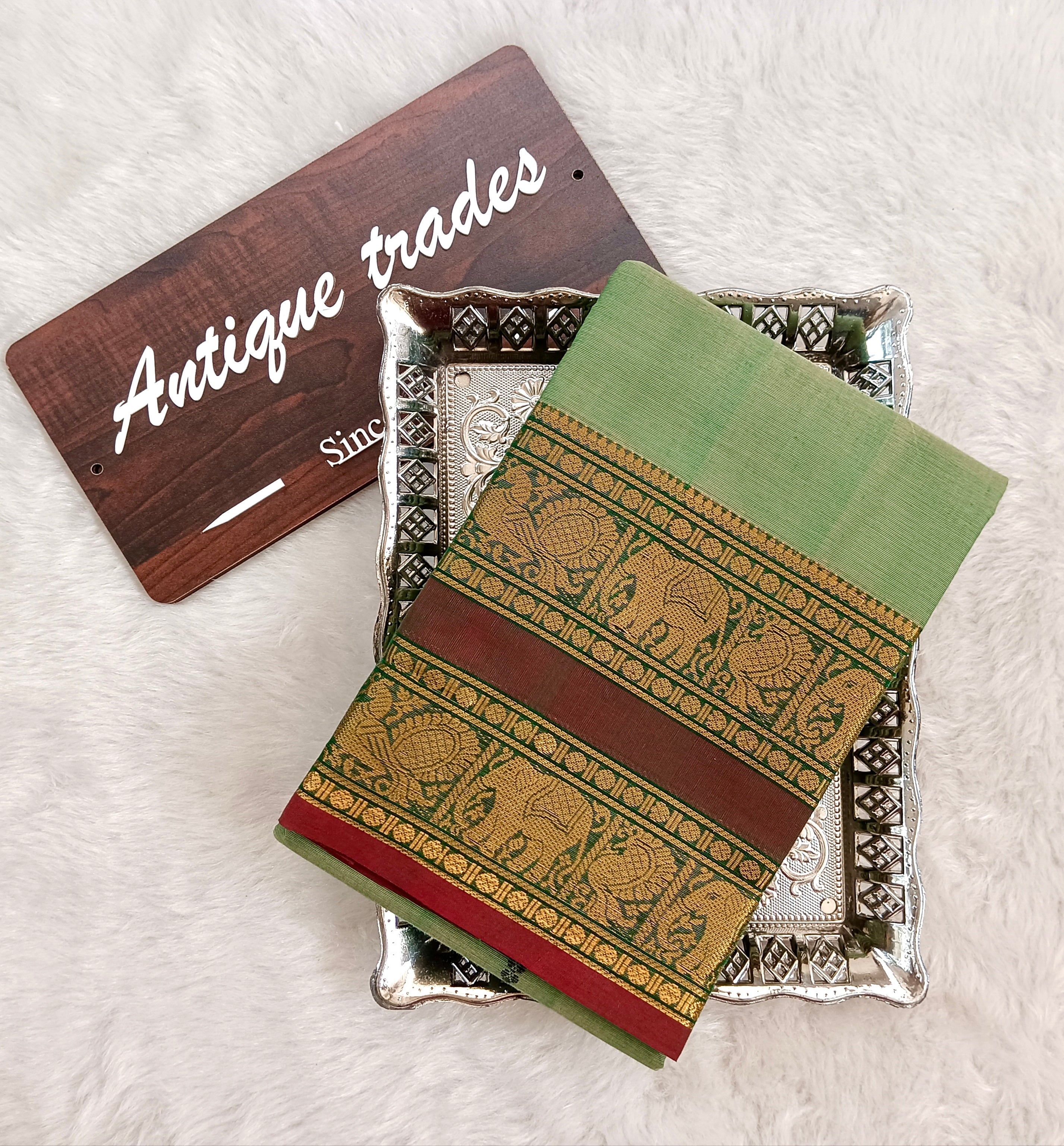 Annam - pure Chettinad cotton saree