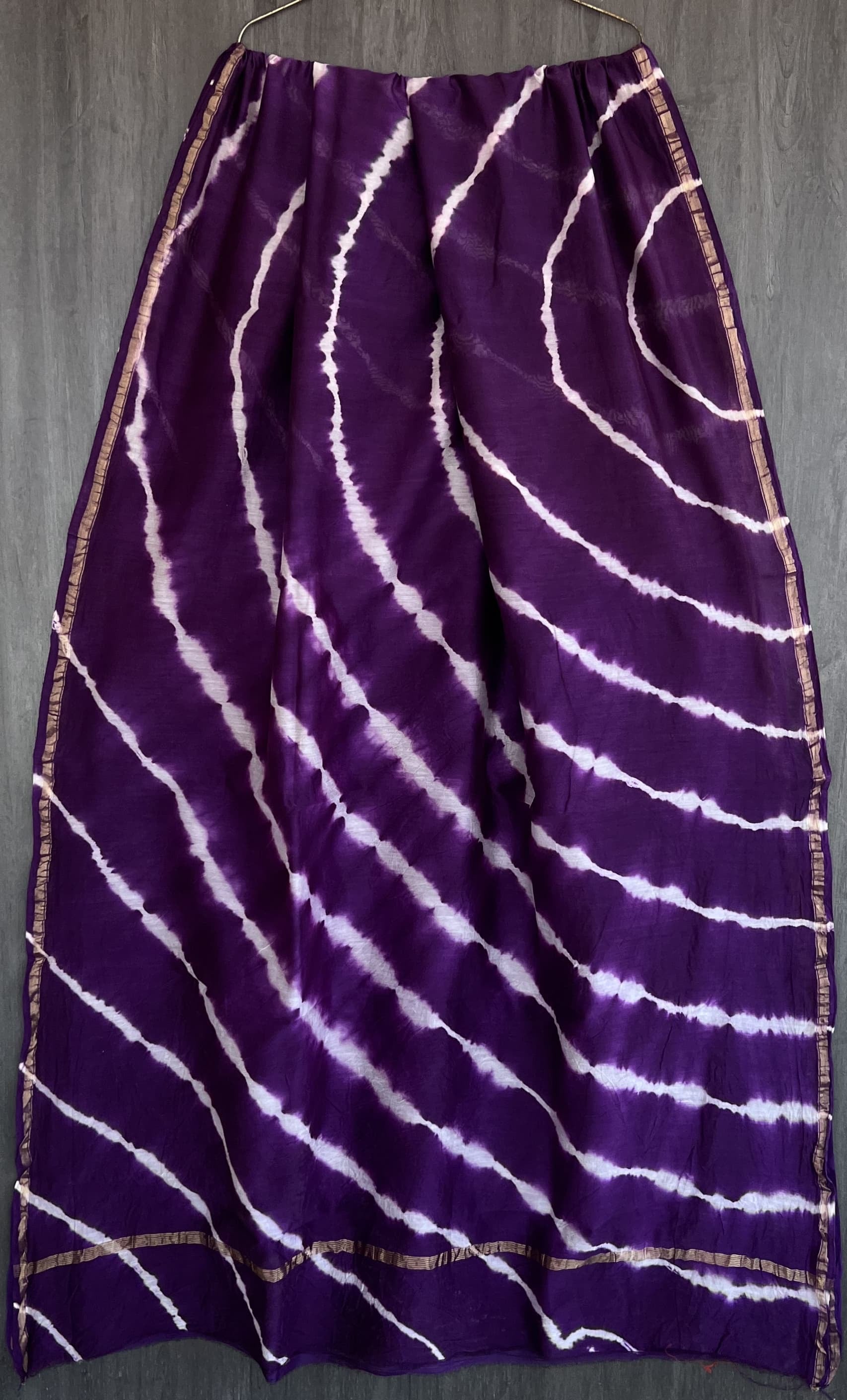 Chanderi hand printed silk cotton saree