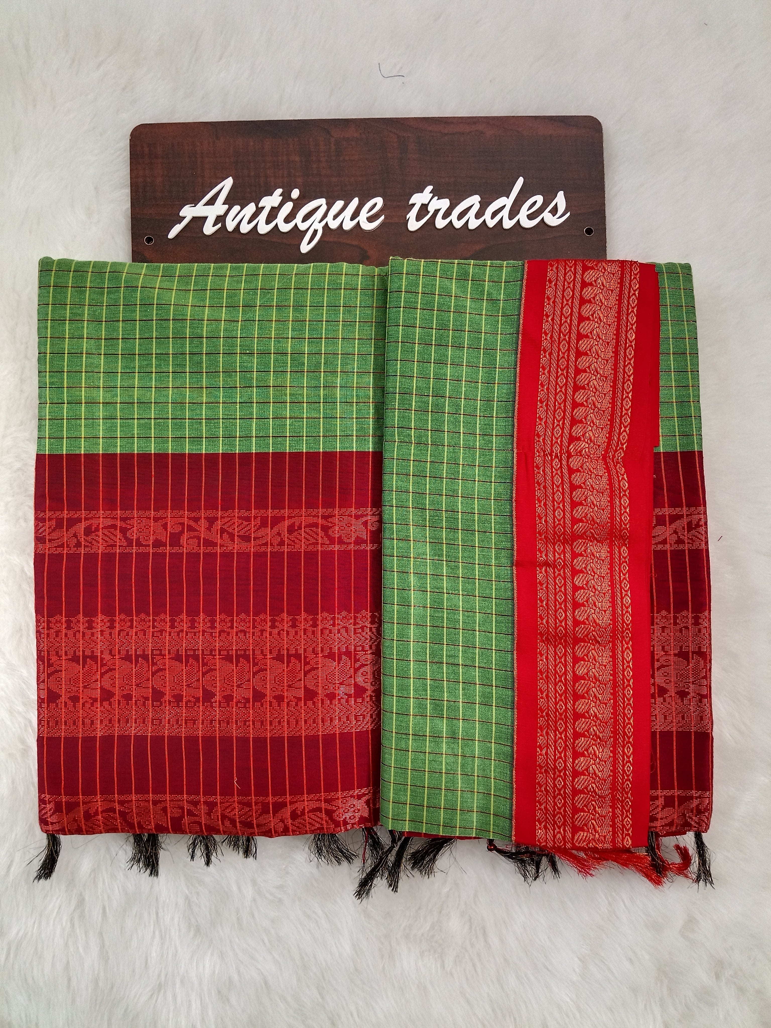 checked kalyani silk cotton