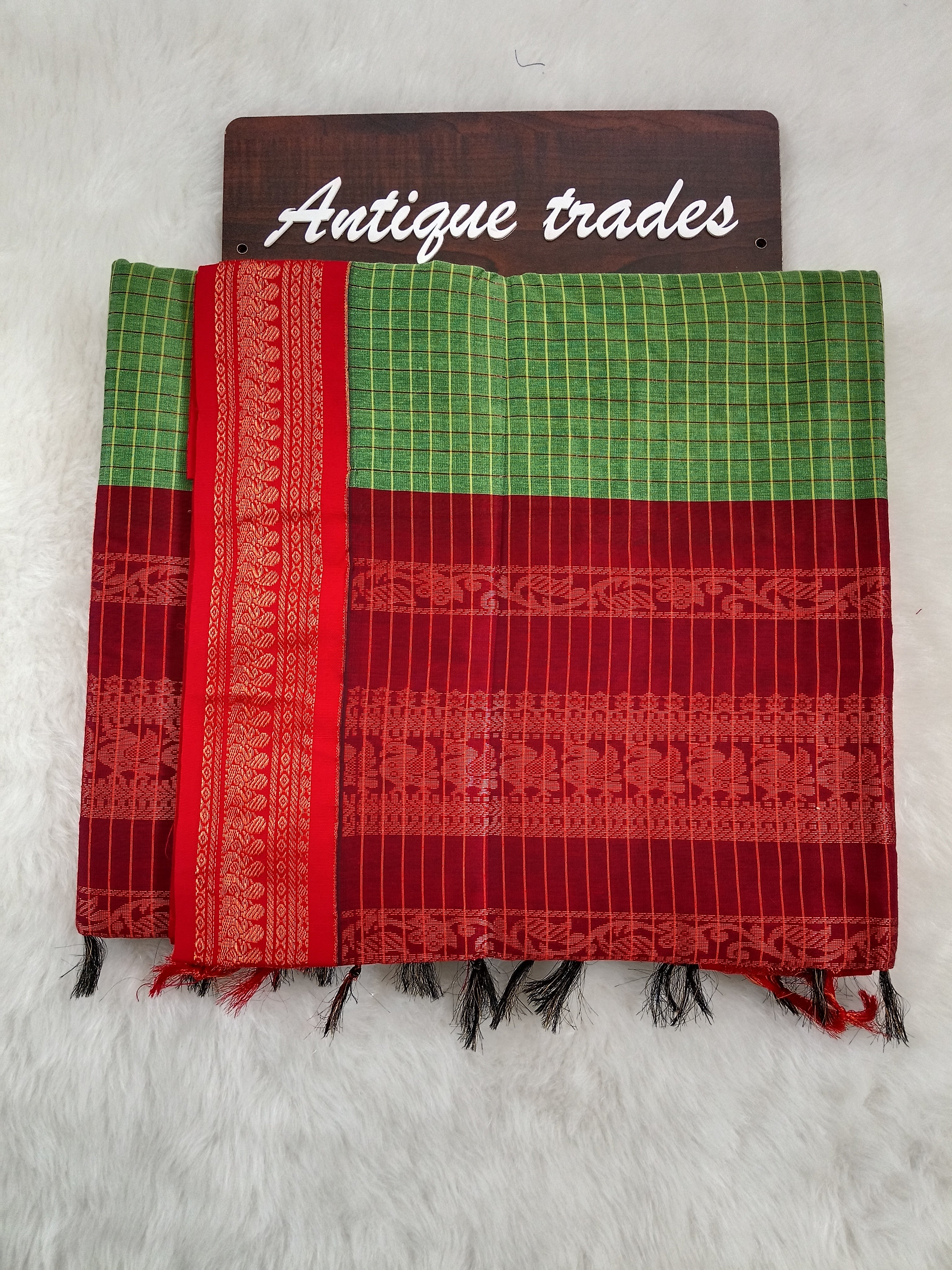 checked kalyani silk cotton