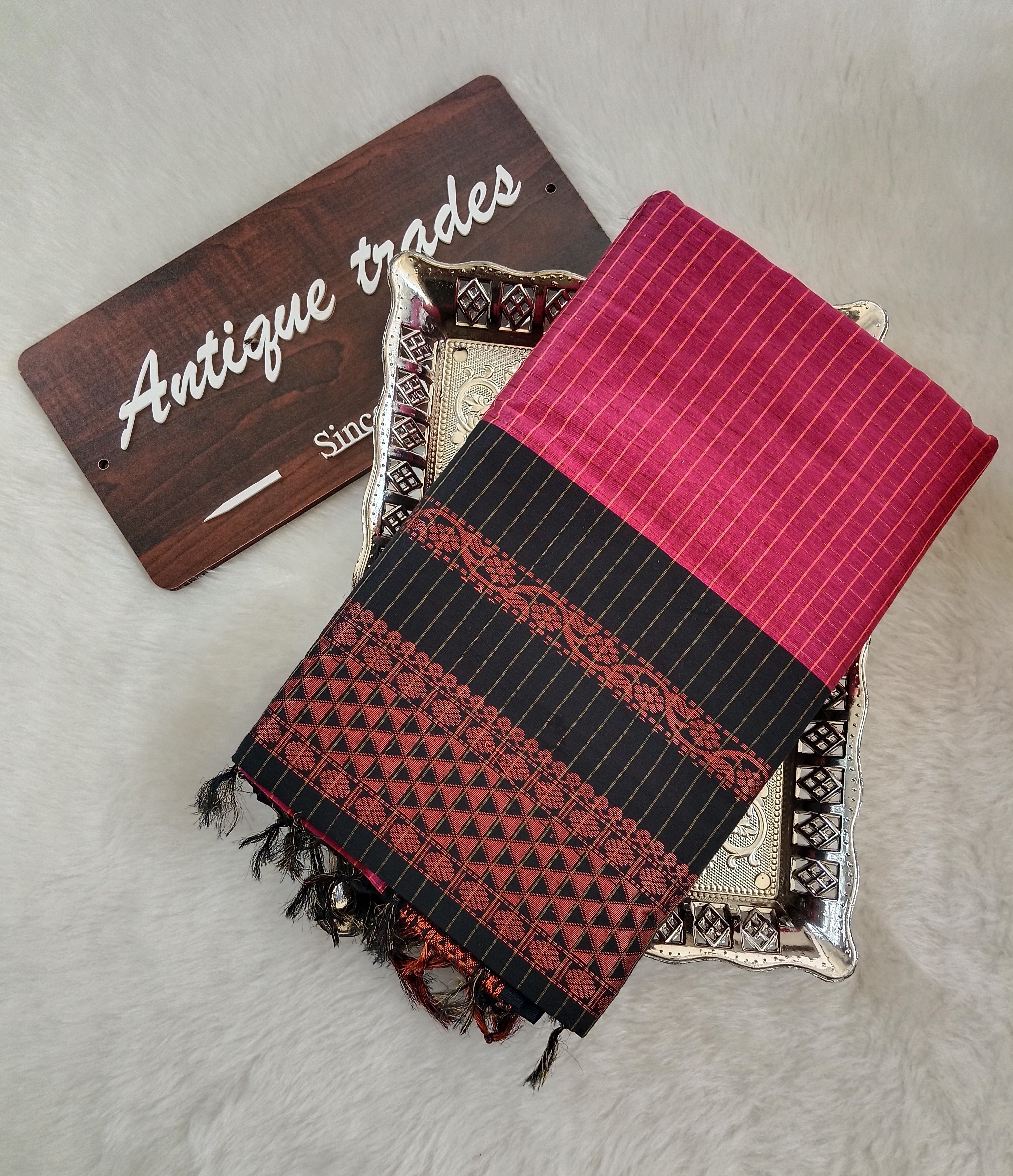 checked kalyani silk cott