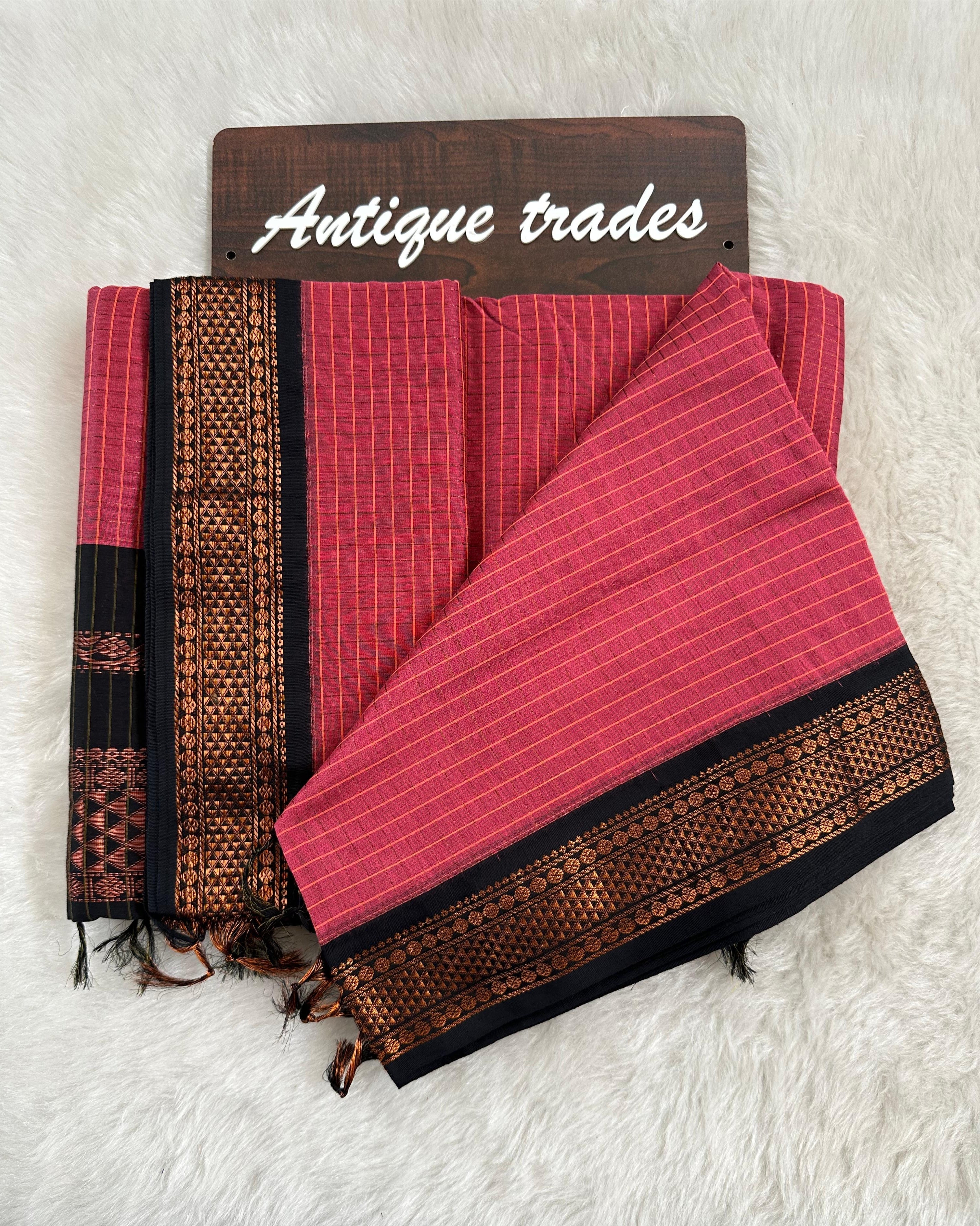 checked kalyani silk cott