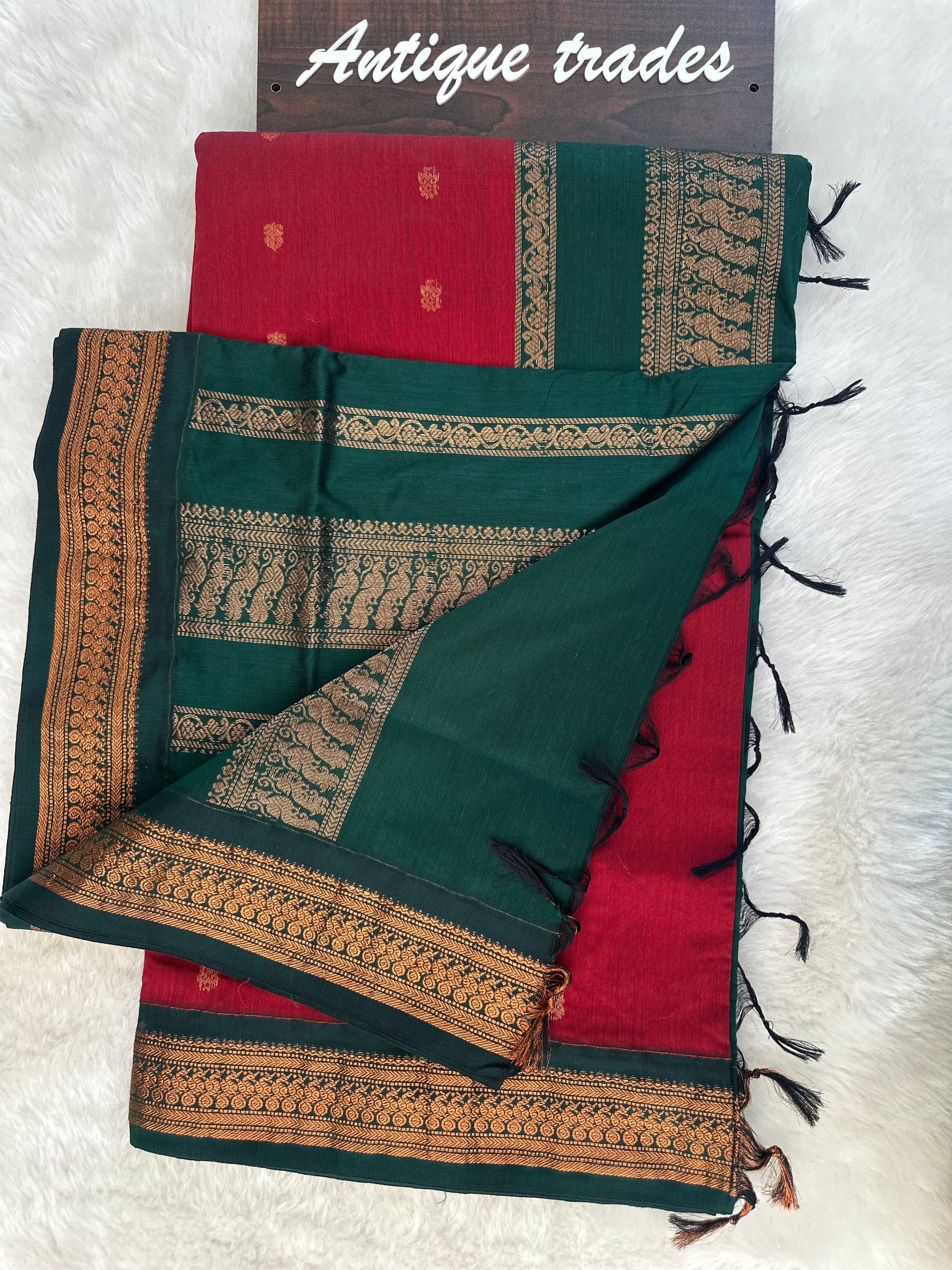 Gadwal silk cotton saree