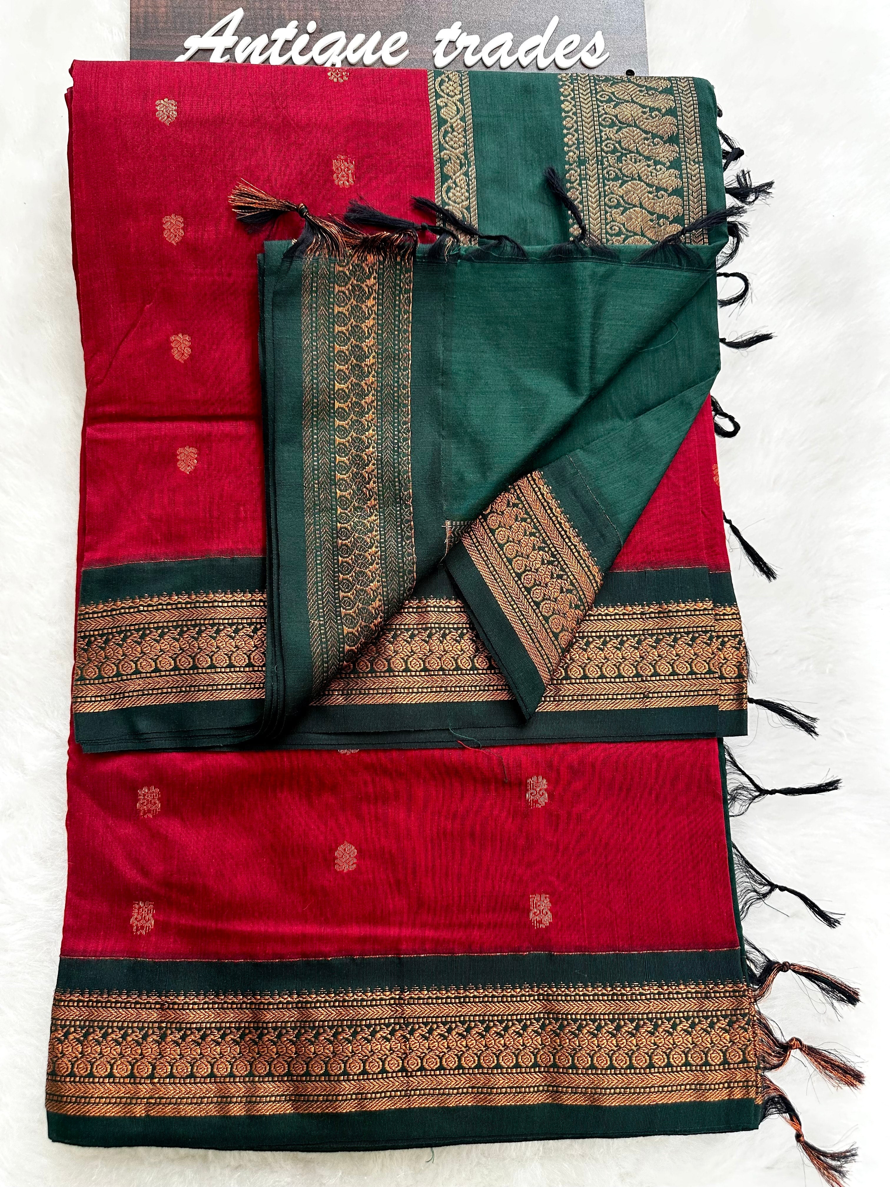Gadwal silk cotton saree