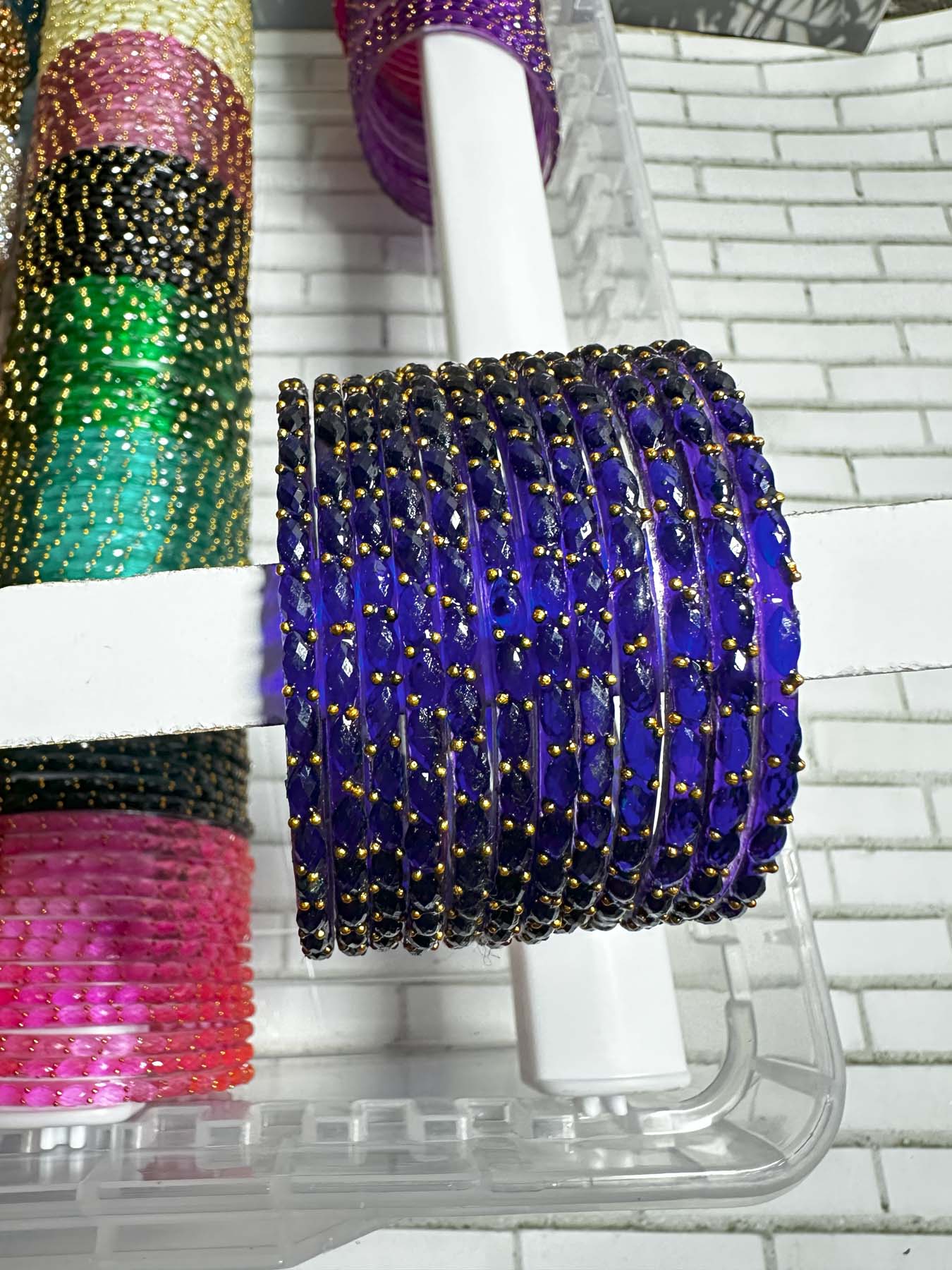 Raindrops green and blue