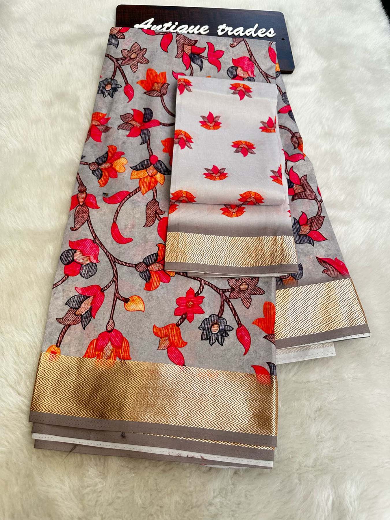 Tussar silk saree