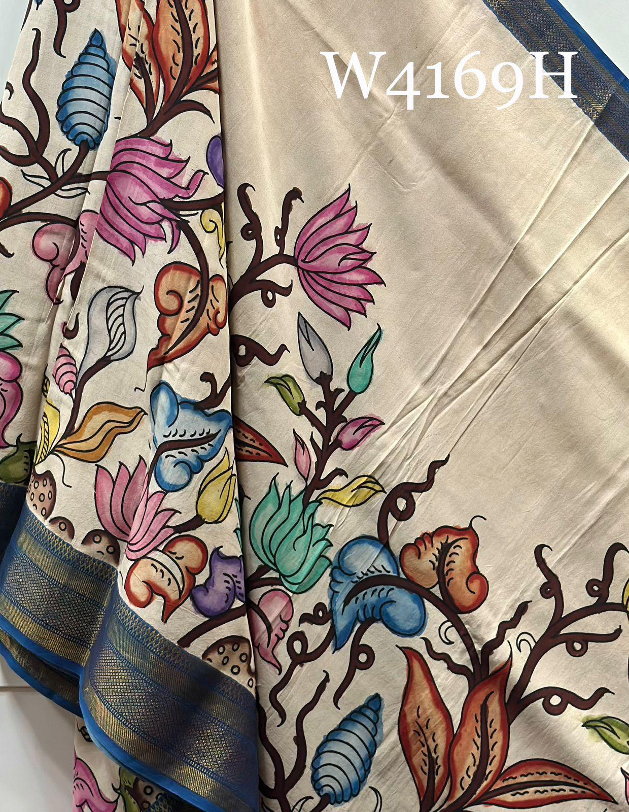 Kalamkari Print Tussar Silk Saree
